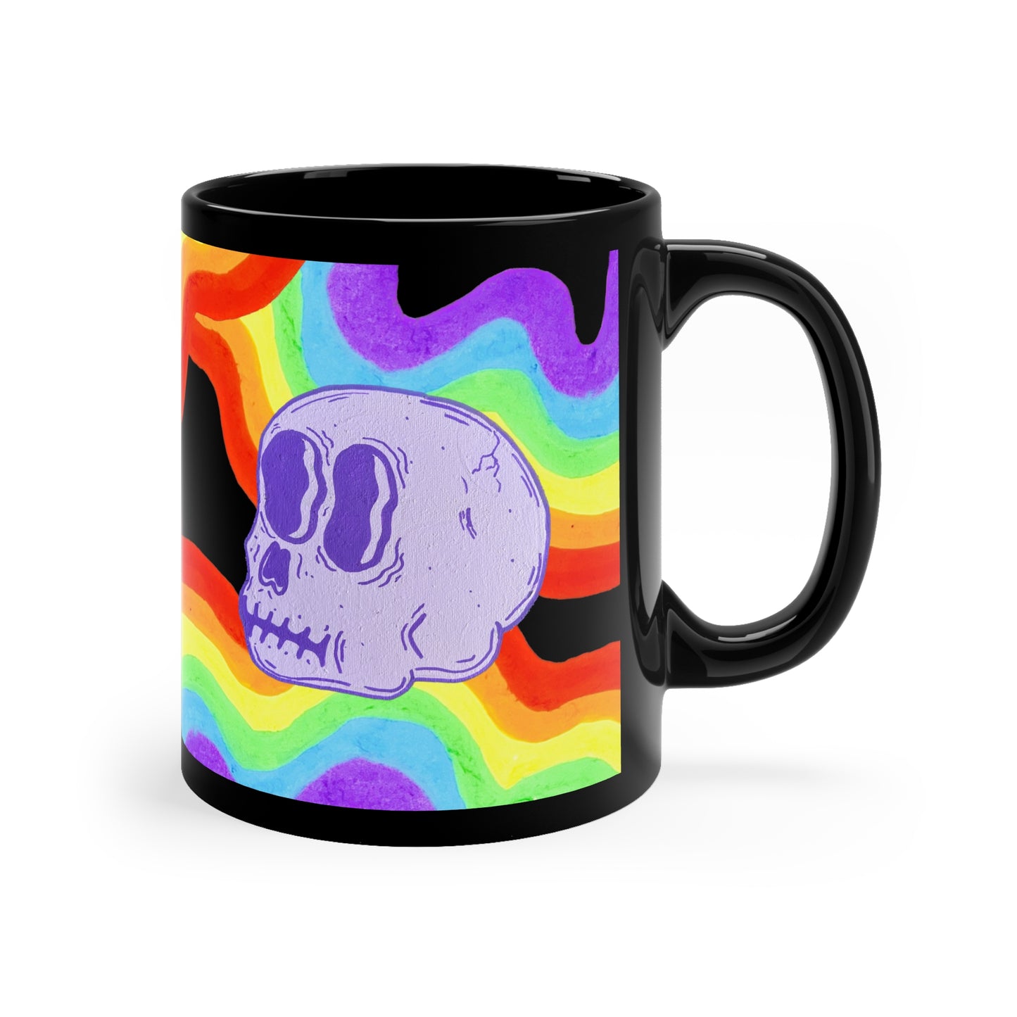 Rainbow skull Mug