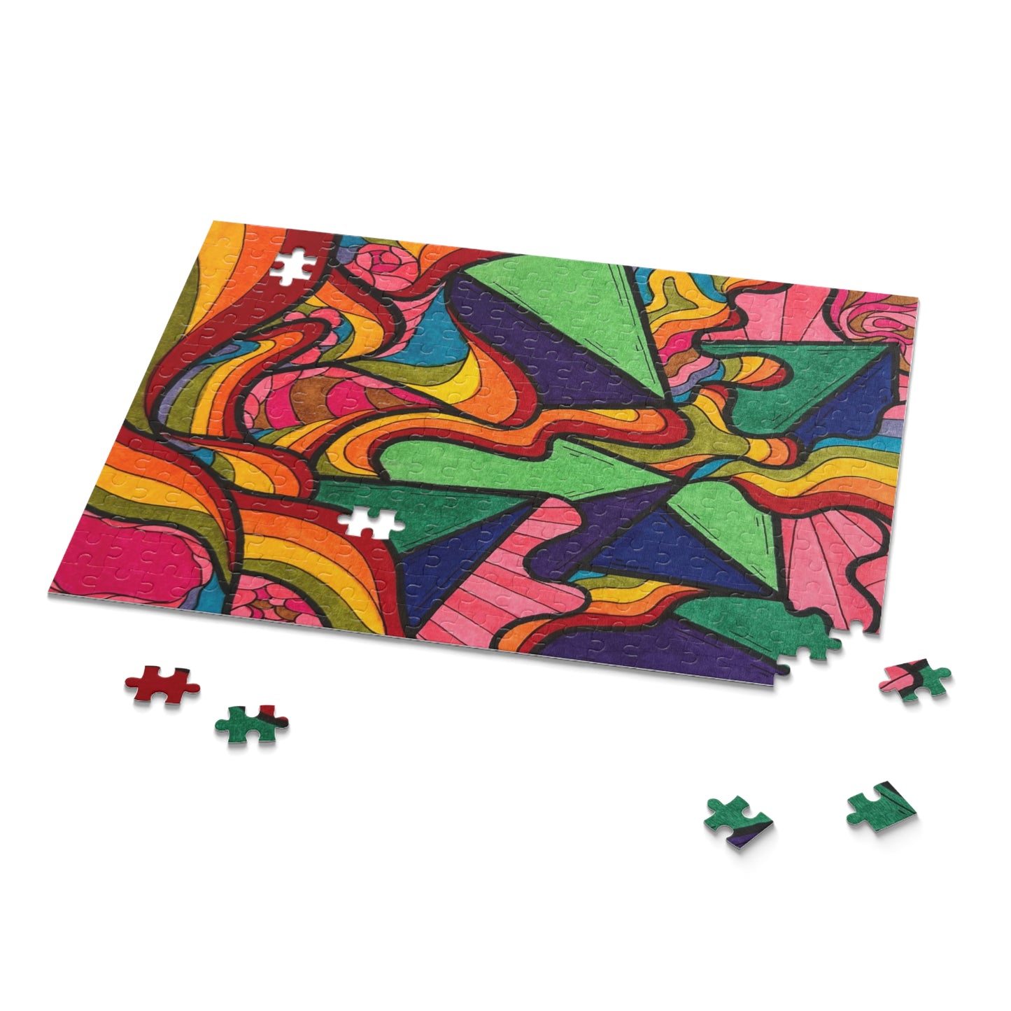 Rainbow pyramid 252 piece puzzle