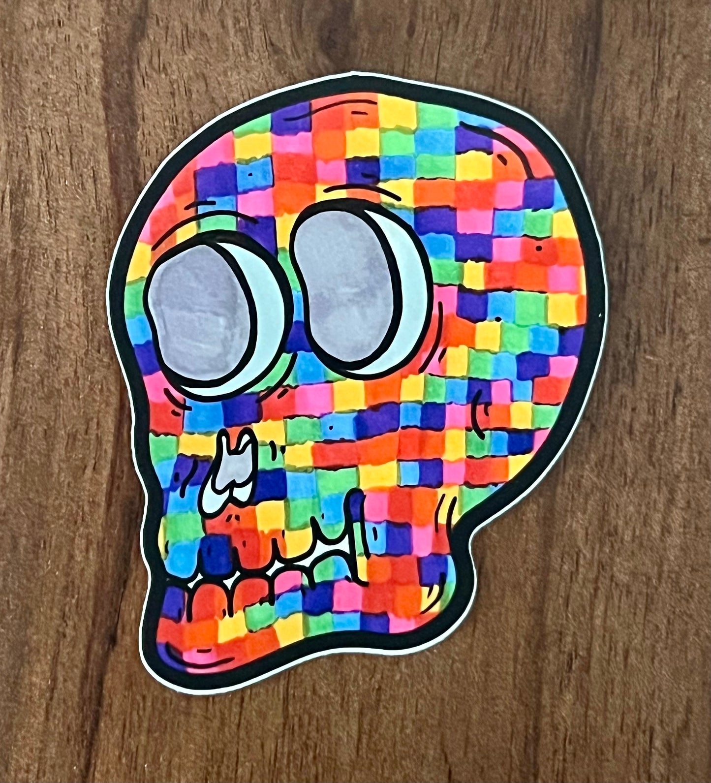 Rainbow skull