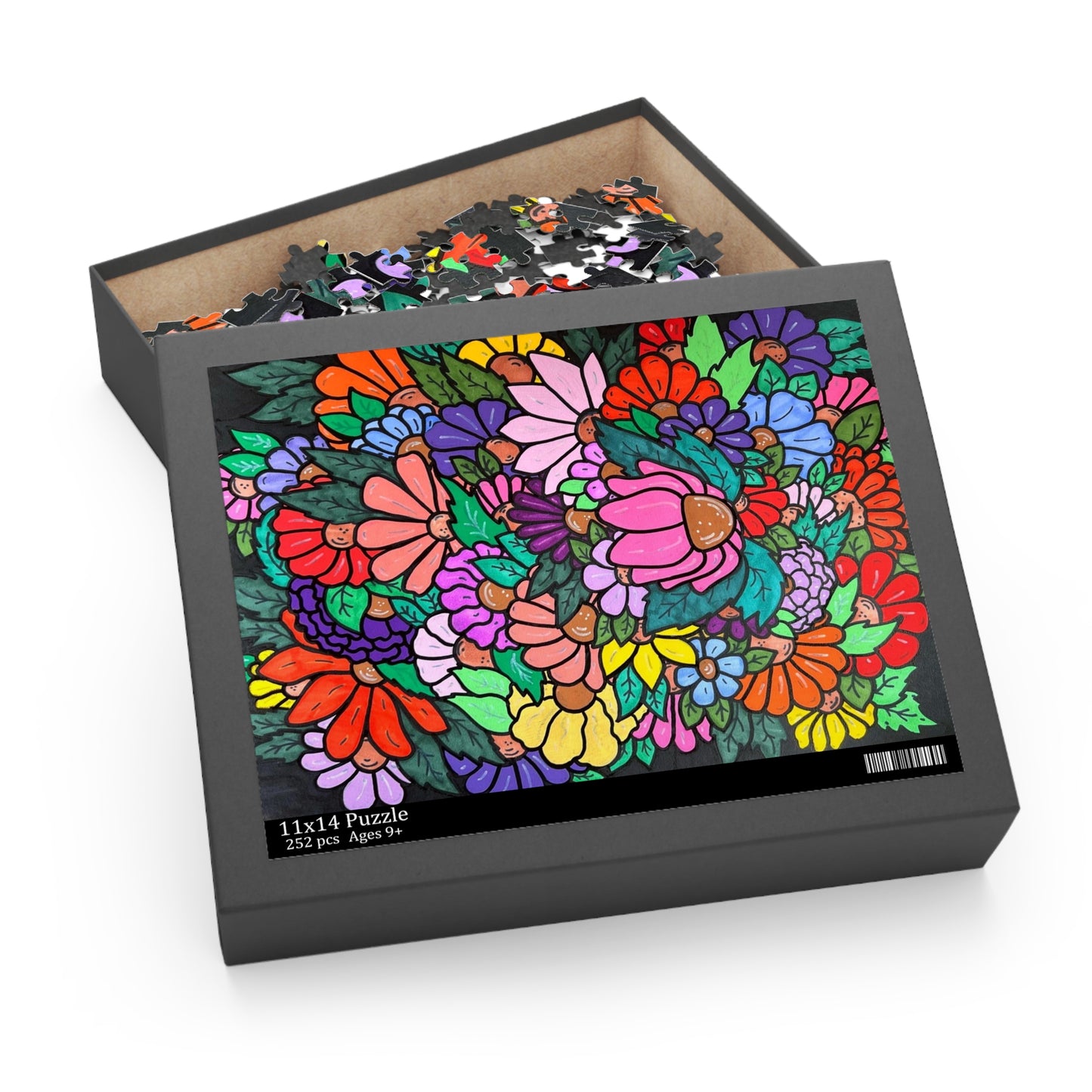 Dark Floral 252 piece Puzzle