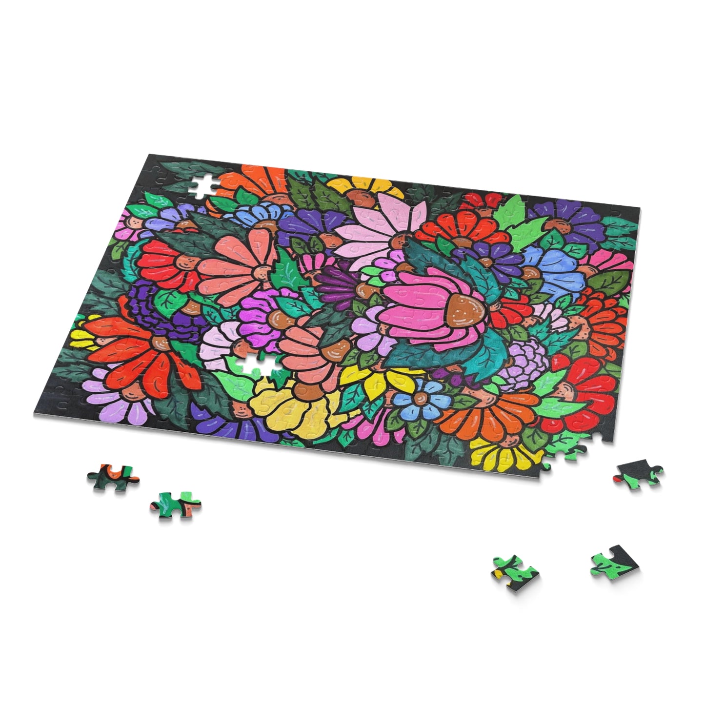 Dark Floral 252 piece Puzzle